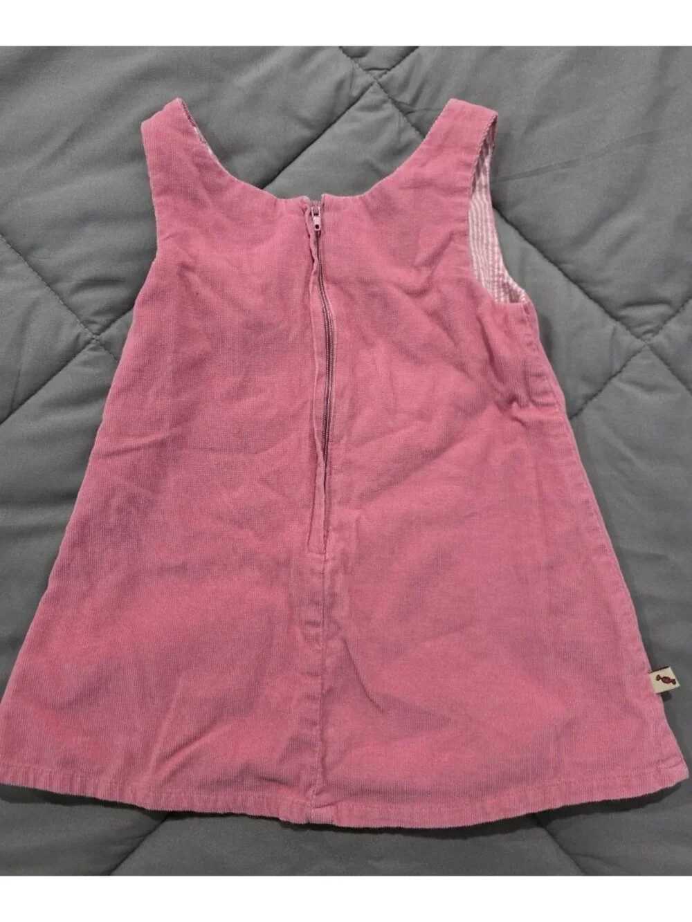 Vintage Coco Bon Bons girls sz 12 months pink corduroy jumper dress Elephants